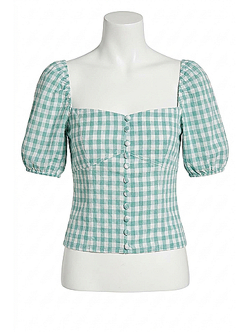 By Together Vera Sweetheart Top in Mint (view 1)