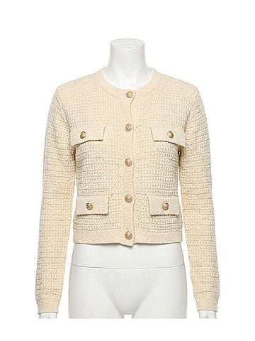 Olivaceous Maci Knit Button Cardigan in Natural (view 1)