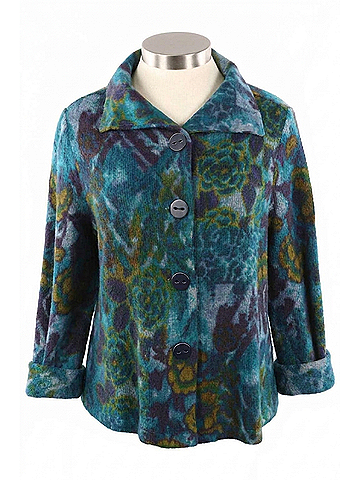Habitat Women's Aspen Knit Retro Jacket in Skyline (view 1)