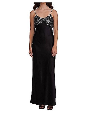 Lucy Paris Marnie Bow Dress in Black (view 2)