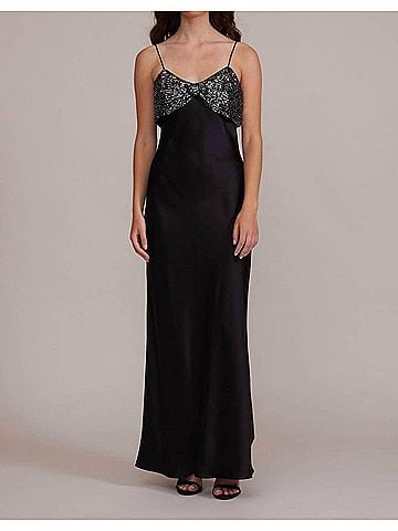 Lucy Paris Marnie Bow Dress in Black (view 2)
