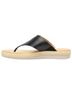 Flexi Black Leather Thong Sandals Size 9 - photo 3