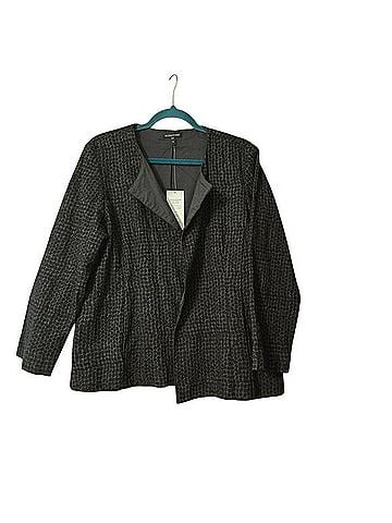 Eileen Fisher Embroidered Cotton Squares Jacket (view 2)