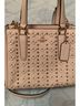 Coach 100% Leather Floral Ivory Leather Satchel One size - photo 5