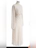 Chicwish 100% Polyester Ivory Casual Dress Size M - photo 3