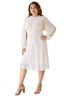 Chicwish 100% Polyester Ivory Casual Dress Size M - photo 2
