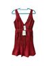 Alexis 100% Polyester 3% Elastane Burgundy Cocktail Dress Size M - photo 2