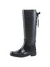 Coach 100% Rubber Graphic Black Rain Boots Size 7 - photo 1