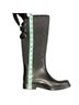 Coach 100% Rubber Graphic Black Rain Boots Size 7 - photo 11