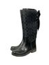 Coach 100% Rubber Graphic Black Rain Boots Size 7 - photo 4