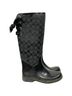 Coach 100% Rubber Graphic Black Rain Boots Size 7 - photo 10
