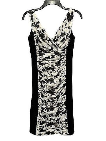 White House Black Market Slimming Ruched Middle Cocktail Dress Cocktail Dress (view 1)