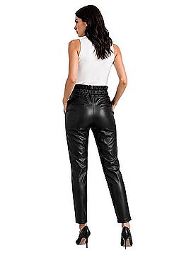 8 by Yoox Faux Leather Pants (view 2)