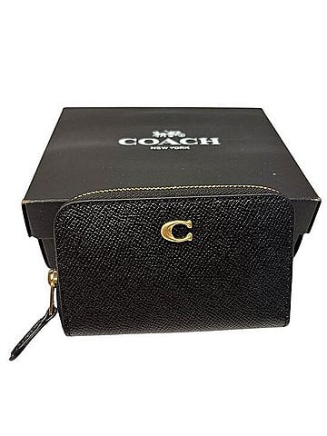 Coach Essential Small Zip Around Wallet Coin Card Case Leather Wallet (view 1)