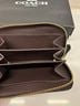 Coach 100% Leather Solid Black Leather Wallet One size - photo 5