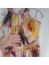 Cache 100% Polyester Floral Graphic Multi Color Cocktail Dress Size 2 - photo 11