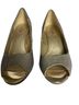Bandolino Silver Gold Heels Size 8 1/2 - photo 1
