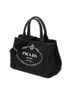 Prada Black Small Canapa Tote One size - photo 3