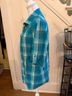 Lole Plaid Blue Button-Down Shirt Size 8 - photo 5