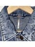 Free People Blue Denim Jacket Size XS - photo 3