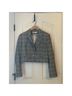 Veronica Beard Plaid Gray Blue Jacket Size 8 - photo 11