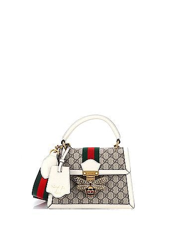 Gucci Queen Margaret Top Handle Bag GG Coated Canvas with Leather Small (view 1)