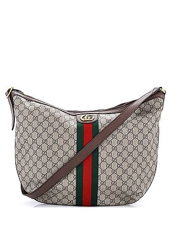 Gucci Ophidia Half Moon Hobo GG Coated Canvas Large (view 1)