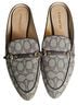 Coach Print Brown Flats Size 10 - photo 1