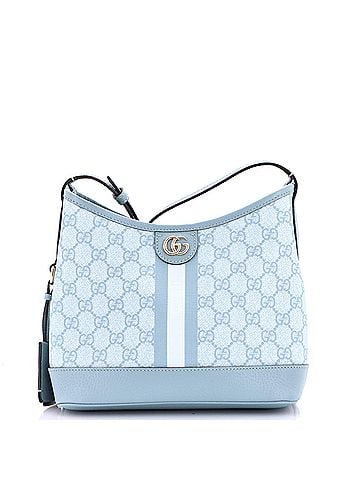 Gucci Ophidia Open Bucket Bag GG Coated Canvas with Leather Small (view 1)