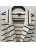 Talbots Stripes Multi Color Black White Blazer Size 2X - photo 3