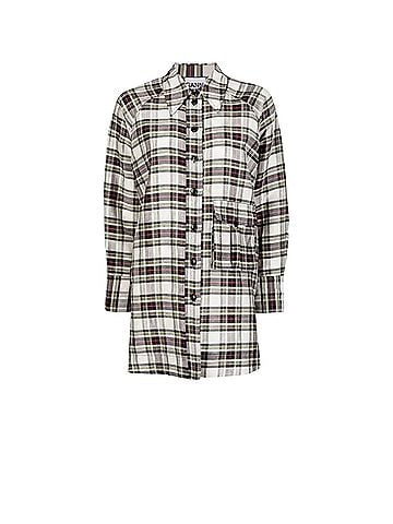 Ganni Long Sleeve Button-Down Shirt (view 1)