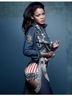 Marc Jacobs 100% Cotton Animal Print Color Block Graphic Black Blue Red Denim Jacket Size S - photo 8
