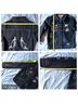 Marc Jacobs 100% Cotton Animal Print Color Block Graphic Black Blue Red Denim Jacket Size S - photo 16
