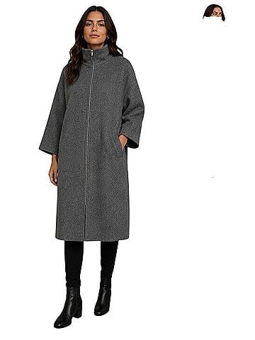 Eileen Fisher Royal Alpaca Coat (view 1)