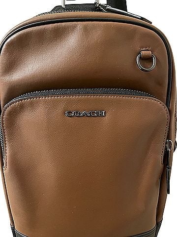 Coach Leather Backpack (view 1)