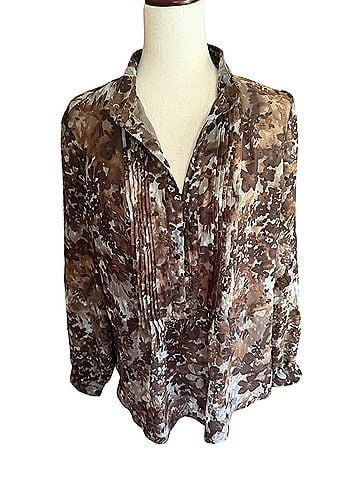 Coldwater Creek cold water creek fall line Long Sleeve Blouse (view 1)