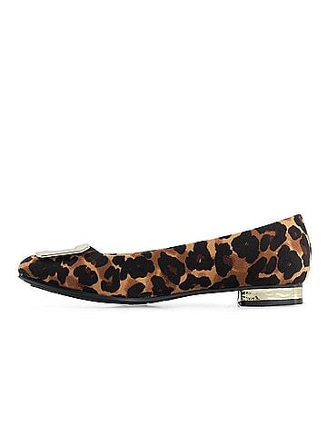 Andrea Women's Dama Animal Print Ballet Flats (view 2)