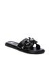 XTI Black Women's Flat Sandals Size 7 - photo 2