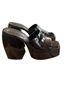 Schutz 100% Leather Black Heels Size 8 1/2 - photo 2