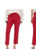 AMO Red Casual Pants Size 23 - photo 1