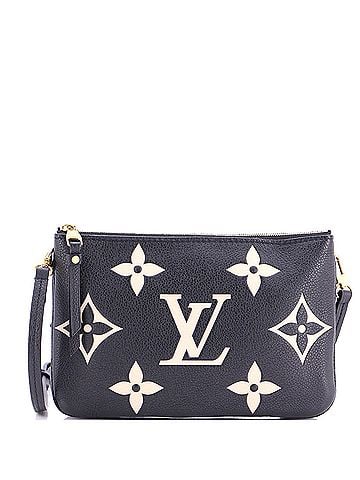 Louis Vuitton Double Zip Pochette Bicolor Monogram Empreinte Giant (view 1)