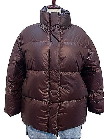 Nap Oversized Funnel Neck Puffer Jacket Coat Jacket (view 1)