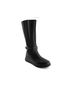 Andrea Black Women's Leather Tall Riding Boots Size 6 - photo 3