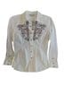 Ariat 100% Cotton Ivory Long Sleeve Button-Down Shirt Size S - photo 1