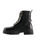 Andrea Black Women's Patent With Bag Boots Size 5 - photo 2