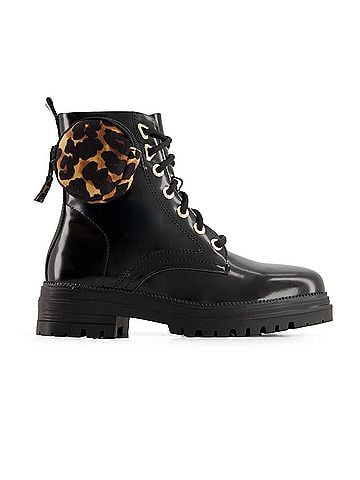 Andrea Women's Patent With Bag Boots (view 1)