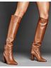 Tamara Mellon 100% Leather Brown Boots Size EU 38 1/2 - photo 3