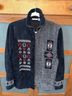 Chico's Aztec Or Tribal Print Multi Color Black Red Cardigan Size L - photo 3
