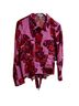Sofia by Sofia Vergara Floral Pink Red Purple Button-Down Shirt Size M - photo 1