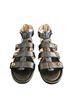 Coach 100% Leather Black Gold Sandals Size 8 - photo 4